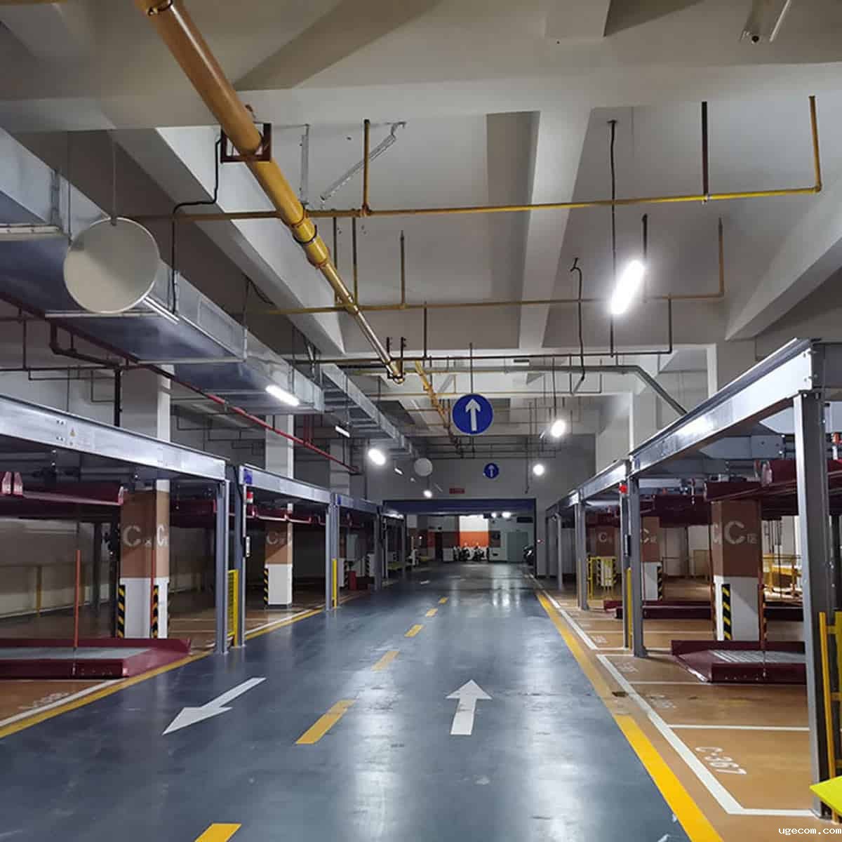 丽江升降横移机械停车位改造