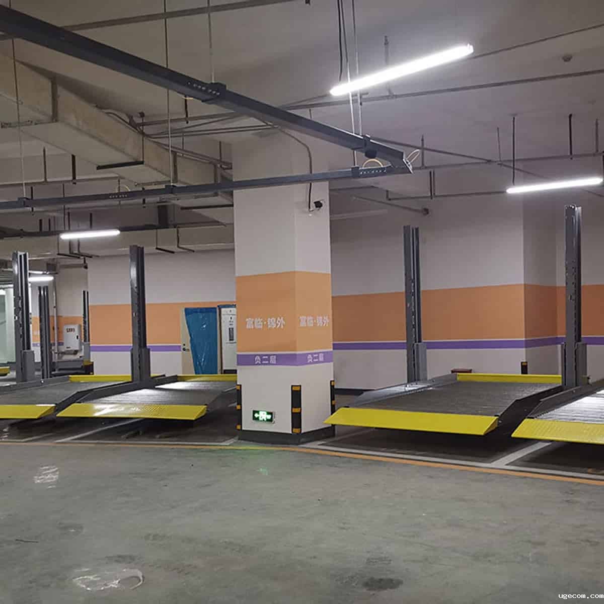 禄丰2柱立体车库拆除