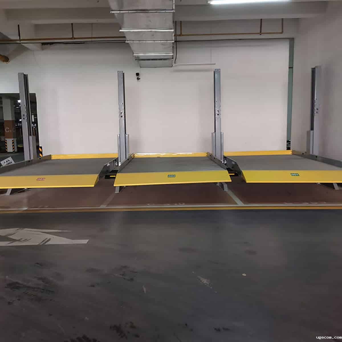 禄丰四柱立体车库停车设备过验收